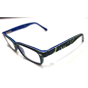 Ray Ban Jr RB1535 3600 Kids Boys Black Blue Oval Eyeglasses 48-16 130